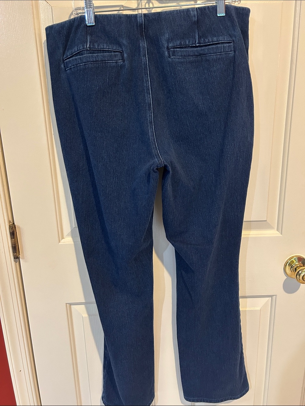Belle by Kim Gravel Dark Blue Straight-Leg Seam-Front Jeans - Picture 7 of 10